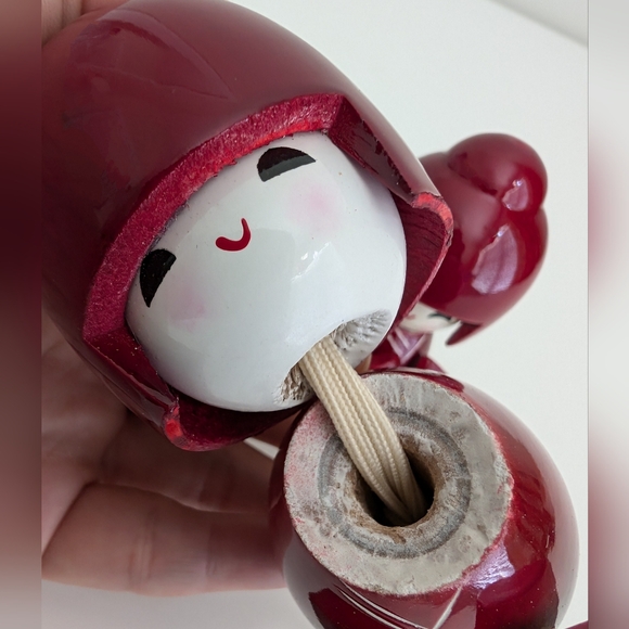 NEW Kokeshi Wooden Dolls Set of 2 Doll Mom Daughter Sister Matching Kimono Japan - Picture 9 of 10